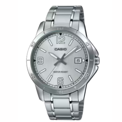Casio General MTP-V004D-7B2 Silver Stainless Steel Band Men Watch